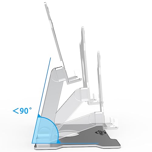 KABCON Quality Tablet Stand,Adjustable Foldable Eye-Level Aluminum Solid Up to 15-in Tablets Holder for Microsoft Surface Series Tablets,iPad Series,Samsung Galaxy Tabs,Amazon Kindle Fire,Etc.Silver - color: Large-Silver