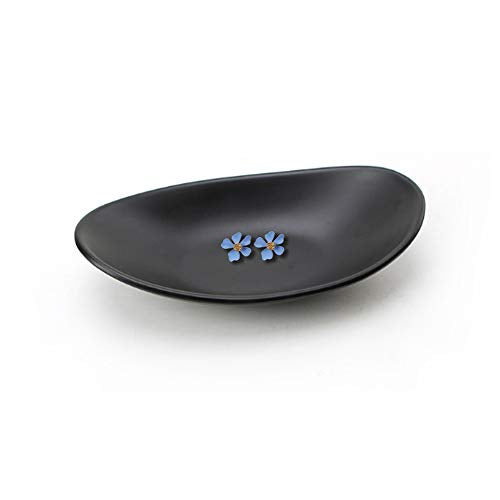 Binoster Black ring jewellery tray organiser tray, dresser decor key flat jewellery bowl decorative oval dish - color: Oval