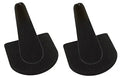 2 Black Velvet Ring Finger Jewelry Holder Showcase Display Stands