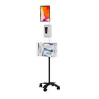 Gooseneck Floor Stand – CTA Compact, Height-Adjustable Sanitizing Station w/Automatic Soap Dispenser and Holder for iPad 7th/ 8th/ 9th Gen 10.2”, Surface Pro 4, and Other 7-13” Tablets (PAD-CGSST) - style: Soap Dispenser