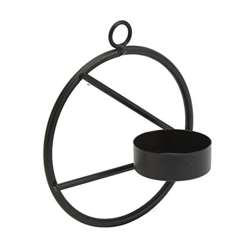 Metal Tea Light Holder, Modern Minimalist Round Candle Stand with Sturdy Base, for Home Office Table Decoration and Gift, 10 x 4cm