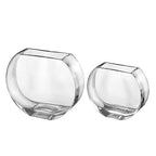 Glass - Vase - Round - Classic Clear - 9.25" Long - Heavy Durable - Made in Europe - by Barski