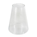 Deco 79 Glass Decorative Vase Cone Shaped Centerpiece Vase, Flower Vase for Home Decoration 10" x 10" x 13", Clear - size: 10" x 10" x 13"