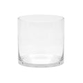 10" Wide 10" Tall Large Hand Blown Sturdy Clear Cylinder Glass Vase, Centerpiece Flower Vase for Rose, Tulip, Boquets, Hurricane Candle Holder (1, 10"x10") - size: 10"x10"