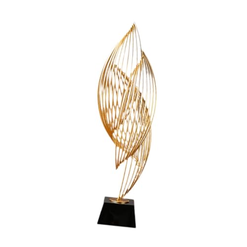 Contemporary Abstract Sculpture for Home Office Decor, Large Black