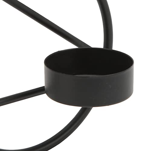 Metal Tea Light Holder, Modern Minimalist Round Candle Stand with Sturdy Base, for Home Office Table Decoration and Gift, 10 x 4cm