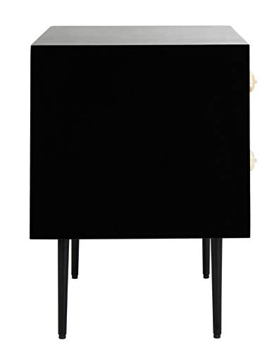 Safavieh Couture Tessie Black Bone Inlay 2-drawer Storage Nightstand