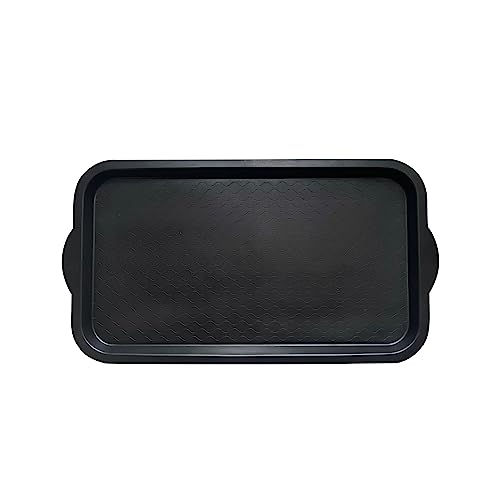 PetLike Boot Tray for Entryway, Pet Food Mat, Waterproof Rubber Shoe Mat for Indoor and Outdoor, Multi-Purpose Tray for Boots, Shoes, Pets, Garden (Black, 1PACK 29.5X16 INCH) - color: Black
