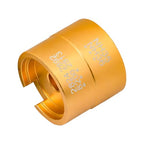 Watch Movement Holder, Double-Sided Repair Mount, Small Size Clock Stand Lightweight Travel, Metal Material Sturdy Stable Design, Watch Accessory Professional Collectible Display - color: Gold