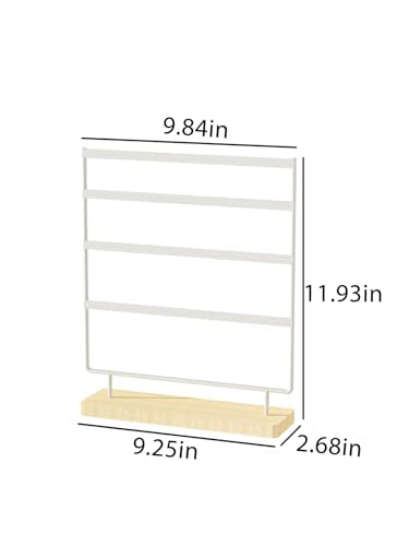 Earring Holder Organizer,Pierced Large Earrings Display Stand For Selling,Small Stud Earring Organizer Rack,Hoop Earring Storage Hanger Tree (White, 4 tier) - color: White, size: 4 tier