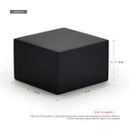 Oirlv Solid Wood Minimalism Style Jewelry Display Stand Showcase Jewelry Organizer Black Square Holder (SM05302) - color: SM05302