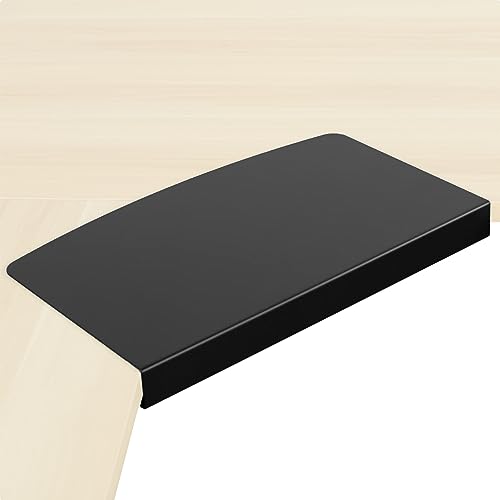 VIVO 17 inch Corner Desk Connector Platform for Mounting Under-Desk Keyboard Trays on L-Shaped Workstations, Black, DESK-AC07S - color: Black