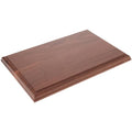 Plymor Solid Walnut Rectangular Wood Display Base with Ogee Edge, 11.875" W x 7.875" D x 0.75" H - size: 11.875" x 7.875" x 0.75"