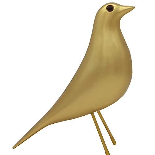 Mid-Century Sculpture Home Bird Decor - Office House Desk Dove Ornament Arts Gift Replica (Gold) - color: Gold