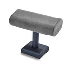 Oirlv Premium Leather Watch Stand for Men T-bar Watch Display Stand for Watches Bracelet Holder Jewelry Display Stand (Dark Grey) - color: Grey