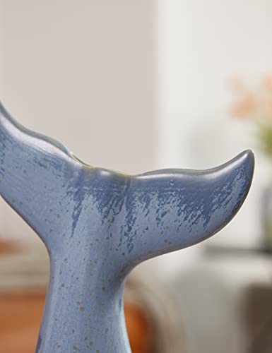 SEINHIJO Ceramic Flower Vase Modern Decor Sculpture Ocean Figurine Statue Table Centerpiece Art for Home Office Gift 8.3 Inch - size: Medium