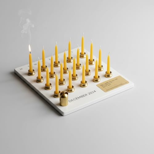 20 Minute Meditation Candles for Anxiety Relief Mini Beeswax Taper Candles Set of 30 with Brass Holder & Candle Wax Dots for Secure Fit Dripless Prayer Candles for Yoga Ritual & Spiritual Practice - color: 30pcs Beeswax Candles