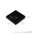 Oirlv Microfiber Stackable 16 Girds Jewelry Tray Multi-Compartment Jewelry Organizer - style: P13715