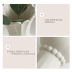 Modern Ceramic Vase - Grey, Perfect for Pampas Grass, Dried Flowers, Centerpieces - color: G-grey Big Vase
