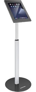 AboveTEK Anti-Theft iPad Floor Stand Kiosk, Height Adjustable Tablet Stand with Locking Enclosure, Heavy-Duty Floor Tablet Stand for 12.9–13" iPad Pro/Air & 12.4" Galaxy Tab S, Retail & POS Use - size: 12.9"/13" iPad & 12.4" Galaxy Tab