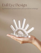 Acrylic Ring Holder, Evil Eye Ring Display, Cute Jewelry Display Stand, Christmas Birthday Engagement Gift for Women - color: Clear Acrylic
