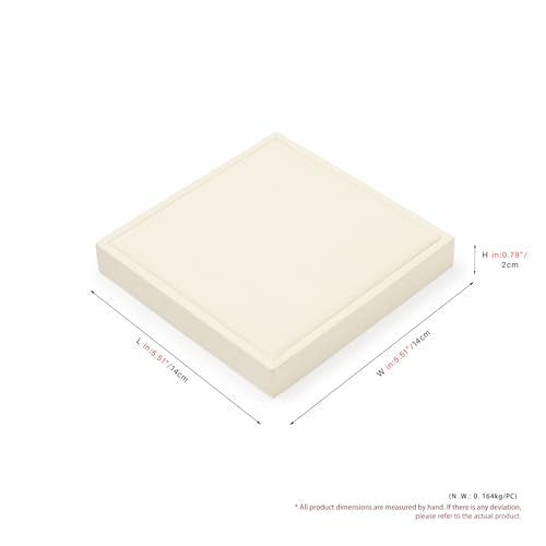 Oirlv Microfiber Jewelry Pendant Display Tray Jewelry Necklace Organizer Display Tray(Beige) - color: Necklaces P13409