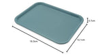 Carlisle FoodService Products Cafe Plastic Fast Food Tray, 12" x 16", Slate - color: Slate