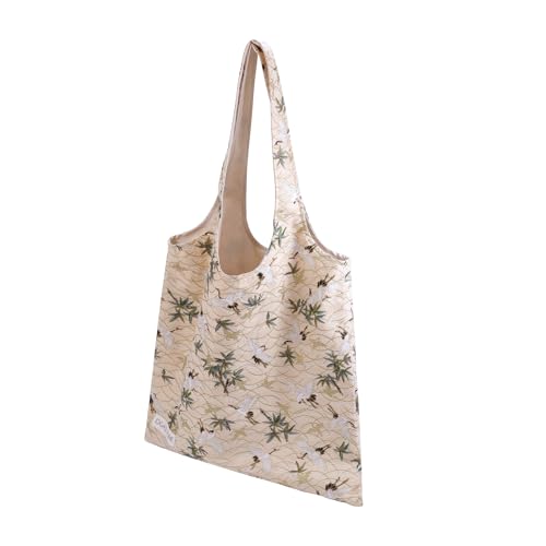DGAZ Designer Shoulder Bags for Women, Luxury Tote Bag with Zipper, Large Shoulder Hobo Bags - color: Fairy Crane