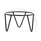 Cabilock Crystal Ball Stand Small Metal Gazing Globe Holder Display Base for Garden Spheres Indoor Outdoor 3.93 X 3.93 X 2.36 Inches
