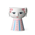 Bjørn Wiinblad Eva Candleholder | Hand-Painted Glazed Ceramic | Rose Pink | 3.7 in