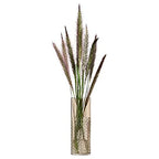 Wicker Vase H20cm Taupe - size: H20cm