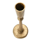 Creative Co-Op Hand-Forged Metal Taper, Antique Brass Finish Candle Holder - size: 2-1/2" Round x 7"H