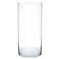 Royal Imports Flower Glass Vase Decorative Centerpiece for Home or Wedding - Cylinder Shape, 12" Tall, 5" Opening, Clear - size: 5" wide x 12" tall