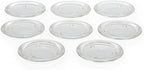 Hosley's Set of 24 Clear Glass Pillar Plates - 4 Inch Diameter. Ideal Gift for Weddings, Parties, Spa, Pillar Candle, Votive Candle Garden. Or as a Pedestal W1 - size: 24 Count