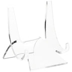 Plymor Clear Acrylic Double-Scoop Display Easel, 3" H x 2.875" W x 2.5" D - size: 3" x 2.875" x 2.5"
