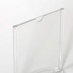 M&T Displays Double Sided Oval Clear Acrylic Leaflet Holder 5x7 inch Pocket Desktop Table Stand Desk Organizer Menu Advertising Flyer for Restaurant Hotel Office (10 Pack) - size: 5x7