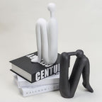 Book Ends Decorative for Shelves- Modern Bookends for Bookshelf Decor, Heavy Duty Book Holder and Book Stopper, Stylish Shelf Decorations and Bookends for Shelves