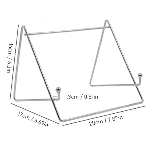 Desktop Tablet Stand, Stainless Steel Multifunctional Minimalist Design Simple Desk Tablet Holder for Phone and Book ﻿