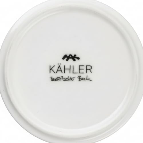 Kahler Nobili Tealight Candle Holder High, Snow White, 11.8" H, Designed by Bache & Bendix Becker, Gift Box Included - color: Snow White, size: 28,5 cm