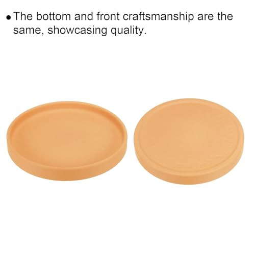 PATIKIL 6 Inch Round Ceramic Plant Saucer, Plant Saucer Tray Flower Planter Drip Tray for Indoors Outdoors Patio Balcony, Terracotta - color: Terracotta