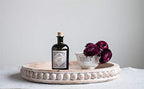 Whitewashed Round Decorative Wood Tray - color: Natural, style: Tray
