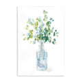 Stupell Industries Flower Jar Still Life Green Blue Painting, 12 x 18, Multi-Color - size: 19"L x 13"W