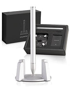 novium Hoverpen - Luxury Pen for Men & Women, Vertically Standing Executive Ballpoint Pen with Top Grade Free-Flowing Ink Refill, Metal Made, Unique Gifts, Luxury Pen for Men, Mens Gifts Ideas - color: Pearl Gray