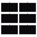 MOOCA 6 Pcs Set Jewelry Display Tray Pad Jewelry Display Tray Insert Accessory for Jewelries, 14 W x 7 1/2 D in, Black Velvet