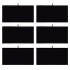 MOOCA 6 Pcs Set Jewelry Display Tray Pad Jewelry Display Tray Insert Accessory for Jewelries, 14 W x 7 1/2 D in, Black Velvet