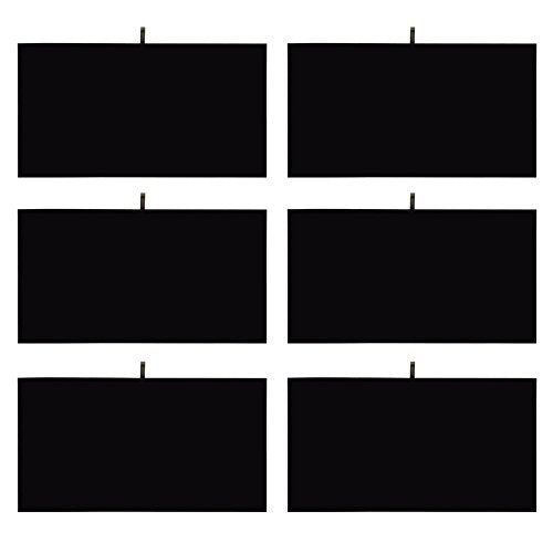 MOOCA 6 Pcs Set Jewelry Display Tray Pad Jewelry Display Tray Insert Accessory for Jewelries, 14 W x 7 1/2 D in, Black Velvet