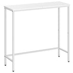HOOBRO Narrow Console Table, 29.5" Small Entryway Table, Thin Sofa Table, Side Table, Display Table, for Hallway, Bedroom, Living Room, Foyer, White WW75XG01 - color: White