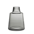 Holmegaard Flora Vase by Louise Campbell | Mouth-Blown Glass | Smoke | 4.7 Inch - color: Fumo, size: 9x9x13.2