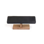 Bracelet Display Tower Watch Holder Jewelry Holder Organizer Rack Wooden Base Watch Display Bangle Scrunchie Headband Headtie Stand Exterior Black PU - color: Flat PU Black