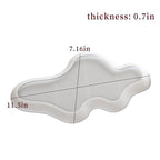 Wehous Large Irregular Tray Resin Concrete Molds, Cloud Shape Tray Silicone Mold, Creative Storage Container Trinket Jewelry Plate Dish Vanity Candle Holder Epoxy Casting Mold Wedding Christmas Decor